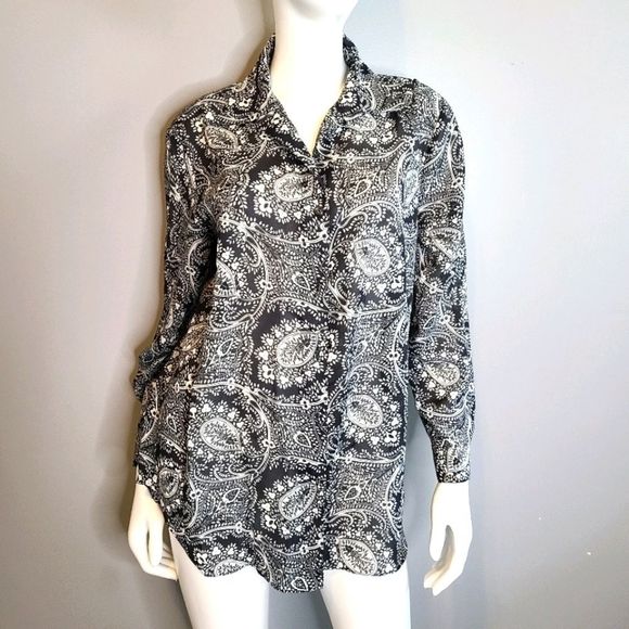 Diane Von Furstenberg NEW TAGS Blouse size small - Picture 2 of 14